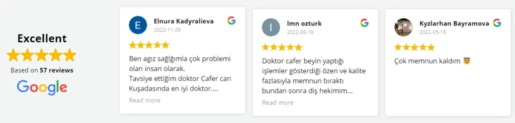Dentist Kusadasi Reviews on Google
